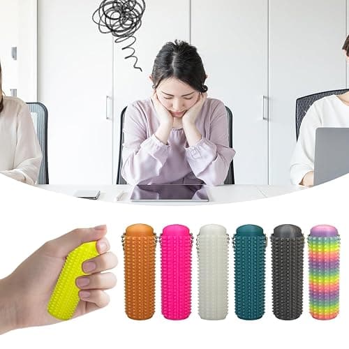 Little Ouchies Spiky Fidget Keychain – Stress Relief Massager, Anxiety Relief & Unique Gift for Adults thumbnail 7