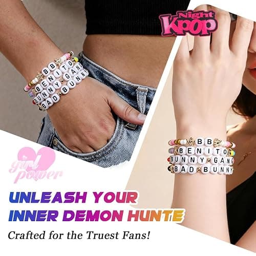 AICase for Bad Bunny Concert Inspired Merch Bracelets 4 Pcs Stackable Stretch Friendship Beaded Singer Bracelets for Bad-Bunny Merchandise Jewelry Music Lovers Birthday Gifts for Fans thumbnail 6