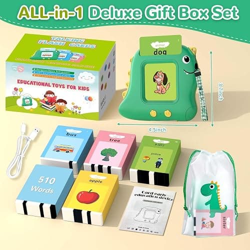 Alotwan Toddler Toys Talking Flash Cards with 510 Sight Words, Montessori Learning Toys for Toddler 1-3 2-4, Autism Sensory Speech Therapy for Boys Girls 2 3 4 5 6 Year Old Kids Gifts thumbnail 8