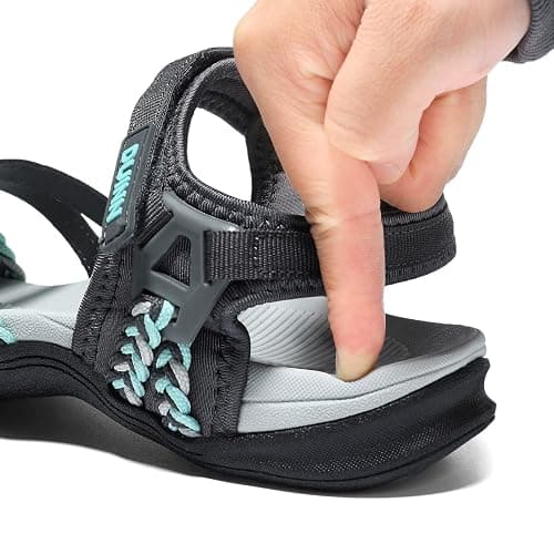 UBFEN Womens Hiking Comfort Sport Sandals Beach Vacation Camping Casual Sport Sandals with Adjustable Straps and Arch Support thumbnail 4