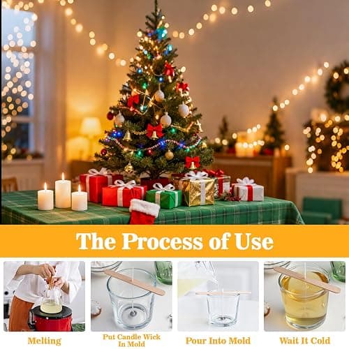 CARGEN 885g Paraffin Wax Pellets - Paraffin Wax Candle Making,Pure Paraffin Wax,Paraffin Wax Beads,Paraffin Wax Candle,Paraffin Candles for Craft,Candle Making Furniture,Spa,Hand Treatments thumbnail 3