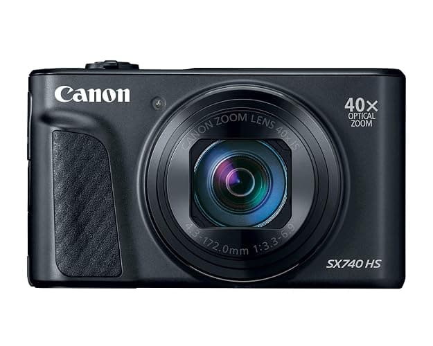 Canon PowerShot SX740 Digital Camera w/40x Optical Zoom & 3 Inch Tilt LCD - 4K VIdeo, Wi-Fi, NFC, Bluetooth Enabled (Black) (Renewed) thumbnail 2