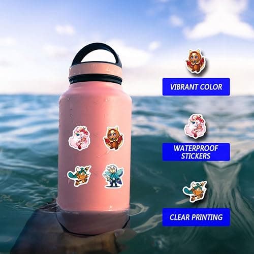 205pcs Cookie Run Kingdom Aesthetics Cartoon Waterproof Vinyl Stickersfor Water Bottles Laptop Suitcase for Birthday Party Supplies Halloween Decoration Favors thumbnail 7