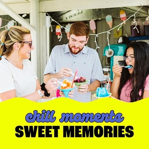 Hawaiian Shaved Ice Blue Raspberry Syrup - Made Nut Soy Dairy Free in the USA - Flavor Fluffy Shaved & Crunchy Snow Cone - Shelf Stable After Opening - Makes 8 Servings - 16 ounces thumbnail 6