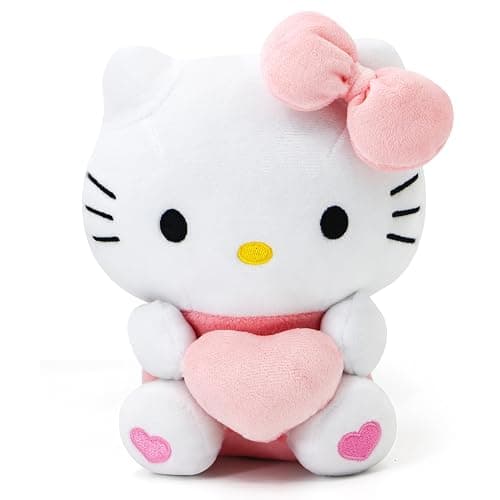 COAQAC Kawaii Plush Toy with Love Piloow, Soft Cartoon Plush, Theme Party Favor, Birthday Gift for Girls Boys (Pink B) - Pink B - Image 1