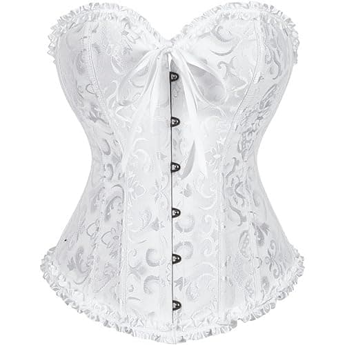 QFE Corset Tops for Women Lace Waist Push Up Sexy Bustiers Shapewear Lingerie Renaissance Underbust Bodysuit Boned - Image 1