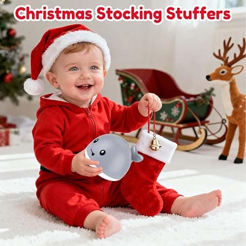 Bath Toys for Kids Ages 1-3 - 1 2 3 Year Boys Girls Gifts | Christmas Stocking Stuffers 6-12-18 Months | Light Up Whale Bath Toy Sprinkler Toddler Bathtub Pool Water Table Toys thumbnail 3