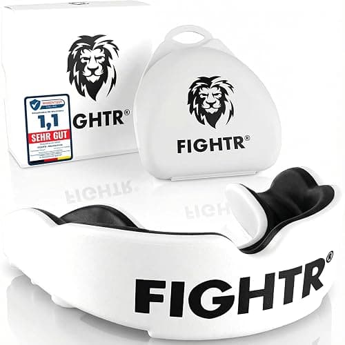 FIGHTR® Premium Mouth Guard - for Excellent Breathing & Easy to fit | Sports Mouth Guard for Boxing, MMA, Football, Lacrosse, Hockey and Other Sports | incl. hygienic Box - Image 1