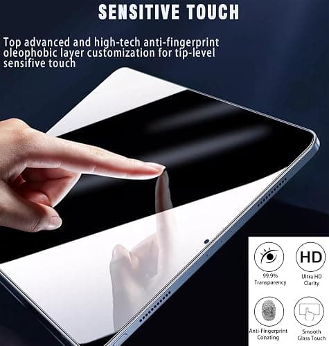 Himover Anti-Spy Tempered Glass Film Guard for iPad 10th 2022 10.9" / 11th A16 2025 11", Anti-Scratch, Anti-Shock Privacy Screen Protector for iPad 10/11 Generation, Black Security Screen thumbnail 6