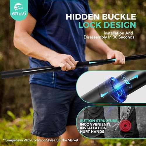 ENOVI EasyGo Badminton Set, with Net, 4 Racket, 4 Birdies, Portable Storage Box, for Backyards, Outdoor Games, Yard Games thumbnail 3