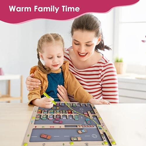 Magnetic Alphabet Maze Letter Puzzle for Fun Learning, Montessori Educational Toy for 3 4 5 Year Old Boys and Girls, Fine Motor Skills Development and Sensory Play thumbnail 2