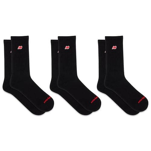 New Balance Unisex-Adult's Men's and Women's Organic Cotton Crew Socks-3 Pairs-Arch Support thumbnail 5