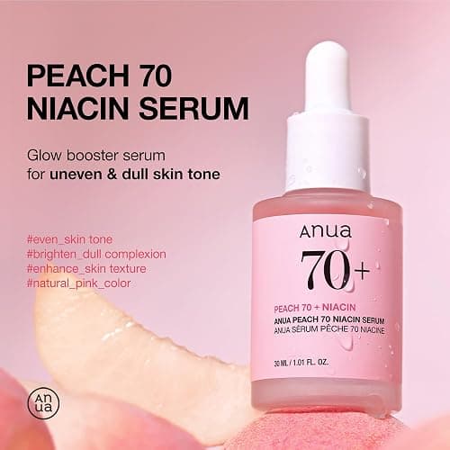 ANUA Peach 70 Niacinamide Serum, aufhellendes, feuchtigkeitsspendendes Gesichtsserum, tägliche Schönheitspflege, 30 ml/1,01 fl. oz. thumbnail 2
