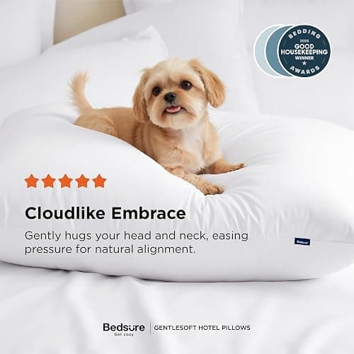Bedsure Pillows Queen Size Set of 2 - Soft Bed Pillows for Sleeping 2 Pack, Fluffy and Supportive, Hotel Quality, Original Down Alternative Filling for Side, Back Sleepers thumbnail 5