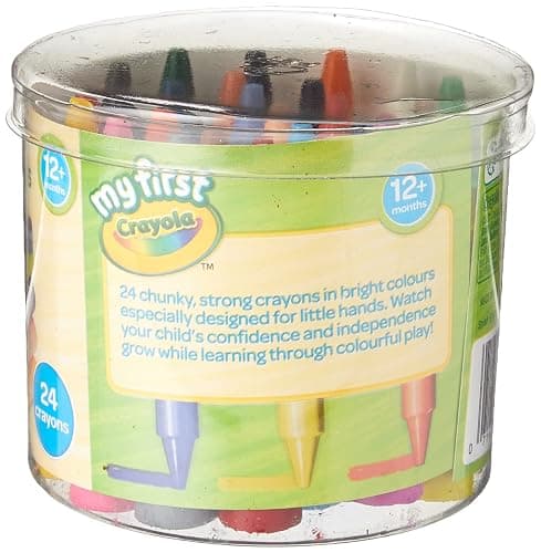 CRAYOLA MyFirst Jumbo Crayons - Assorted Colours (Pack of 24), Easy-Grip Colouring Crayons Perfect for Toddlers Hands, Ideal for Kids Aged 12+ Months thumbnail 3