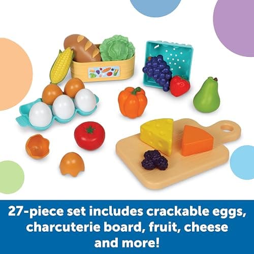 Learning Resources New Sprouts Farm-to-Table Fresh Market - Pretend Play Food for Kids, Grocery and Kitchen Play Toys, Toddler Fine Motor Skills, Montessori Activities, Gifts for Boys and Girls thumbnail 4