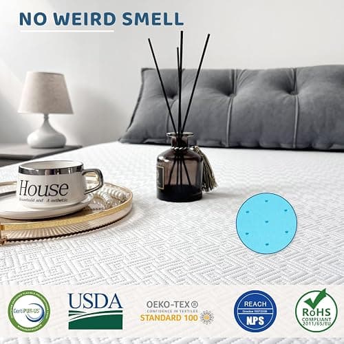 Airensky Twin XL Mattress Topper, 3 Inch Gel Memory Foam Mattress Topper for College Dorm Ventilated Soft Mattress Pad Topper with Washable Cover for Pressure Relief Back Pain, CertiPUR-US Certified thumbnail 3