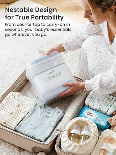 Grownsy Space Saving Baby Bottle Sterilizer and Dryer with Travel Set thumbnail 9