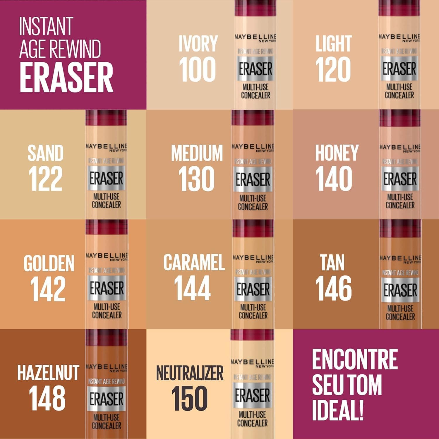 Maybelline NY Corretivo Líquido Eraser Instant Age Rewind 120 Light, 5.9ml thumbnail 9