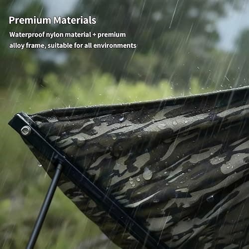 Bluexbear Low Down Hunting Seat with Adjustable Height, Portable Folding Tree Stand & 180° Pivot Lightweight Hammock Chair for Deer Hunting, Turkey Duck Blind, Camping Stool thumbnail 5
