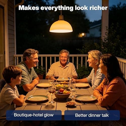 Neporal Warm Light Bulbs 2200K Amber Light Bulbs, 9W 60W Equivalent No Blue Bulbs for Sleep, Soft YellowA19 E26 Bulb, Flicker-Free Bedroom Nursery Bedside & Living Room Night Light, [4] Pack thumbnail 5
