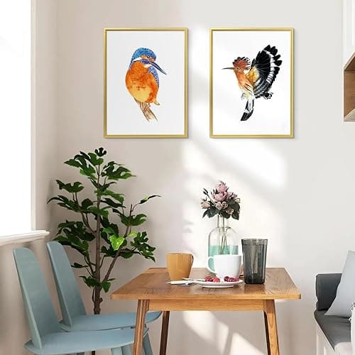 upsimples 12x16 Picture Frame Gold 3 Pack, Scratch-Proof Poster Frames 12 x 16 for Photo Gallery - Slide-In Strips, Horizontal or Vertical Wall Mounting thumbnail 2