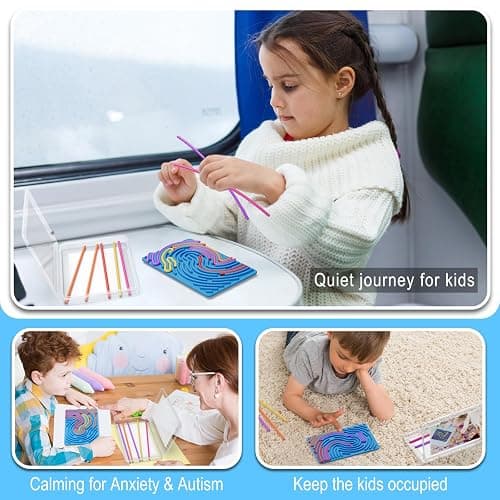 Sensory Fidget Toys for Kids Toddler Boys ,Sensory Activity Board for Stress Anxiety Autistic ADHD, Calm Down Travel Airplane Essentials Toys for 3+ Year Old, Stuffers Gifts for Teen Girls thumbnail 4