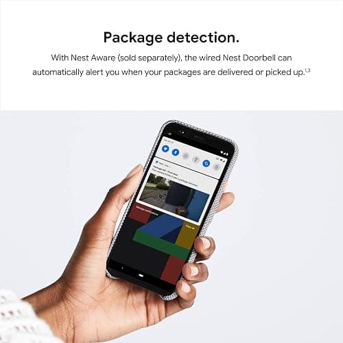Google Nest Doorbell (Wired) - Formerly Nest Hello - Video Doorbell with 24/7 Streaming - Smart Doorbell Camera for Home with HDR Video, HD Talk and Listen, Night Vision, and Person Alerts thumbnail 10