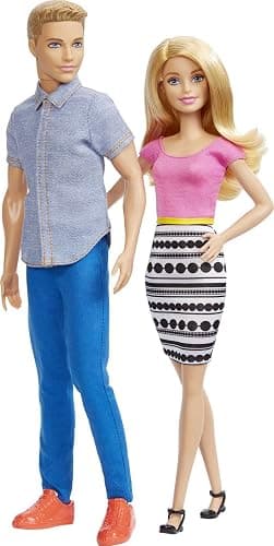 Barbie Dolls, Barbie and Ken Doll 2-Pack Featuring Blonde Hair and Bright Colorful Clothes, Kids Toys and Gifts (Amazon Exclusive) thumbnail 3