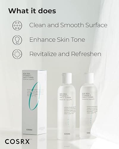 COSRX ABC Daily Toner, Korean Toner for Day & Night with AHA, BHA, & Vitamin C, Refreshing Exfoliating Toner for Clean Radiant Skin, Korean Skin Care, 280ml / 9.46 fl.oz thumbnail 3