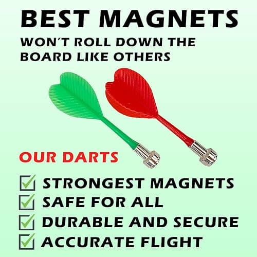 Magnetic Dart Board Game – 12pcs Kids Magnetic Darts Boys Toys Gifts Indoor Outdoor Games for Family and Friends – Safe Dart Game Set for All Ages 5 6 7 8 9 10 11 12 Year Old Kids and Adults thumbnail 5