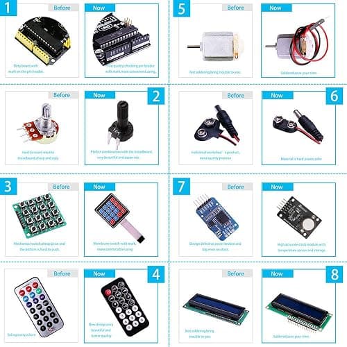 ELEGOO UNO R3 Project Most Complete Starter Kit with Tutorial Compatible with Arduino IDE (200+ Components) thumbnail 4