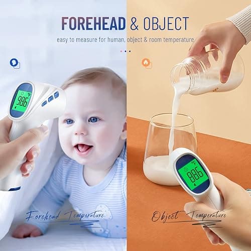 Forehead Thermometer for Adults and Kids, Digital Baby Thermometer with Fever Alarm, Fast Accurate Results, Home Medical & Nurse Essentials thumbnail 5