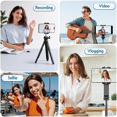 XJUGEZ Phone Vlog Selfie Monitor Screen, Magnetic Selfie Screen for iPhone Android, Back Camera Selfie Monitor Screen Wireless,No Delay Mini Vlog Selfie Screen for Live Stream & TikTok,Last for 3.5H thumbnail 8