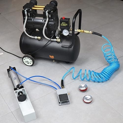 TAISHER Foot Valve Aluminum Can Crusher，Eco-Friendly Recycling Tool，Heavy Duty Pneumatic Cylinder Soda Beer Can Crusher thumbnail 6