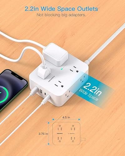 Extension Cord 25 Ft, flat cord thumbnail 6