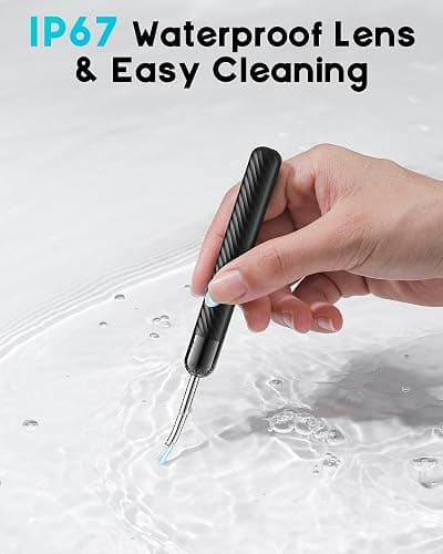Loyker X6 Ear Wax Removal Tool Camera, Ear Cleaner with Camera, FSA - HSA Store Eligible, 1080P Ear Camera with 6LED Light for Ear/Nose/Throat/Tonsil Stone Examination, Black thumbnail 6