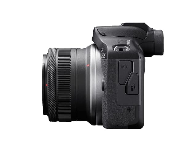 Canon EOS R100 Mirrorless Camera RF-S18-45mm F4.5-6.3 is STM Lens Kit, 24.1 Megapixel CMOS (APS-C) Sensor, 4K Video, RF Mount, Black thumbnail 5