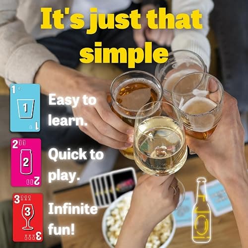 One Drink - Drinking Game for Parties - Fun and Easy Card Game for Game Nights thumbnail 5