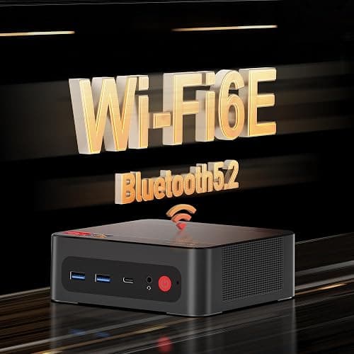 BOSGAME P4 Light Gaming Mini PC, Ryzen 7 5825U, 32GB RAM 1TB SSD, 11 Pro Triple 4K 60HZ Displays Desktop Computers, Support PS3 Emulator Micro PC, HDMI+DP+Type-C, WiFi 6E, BT5.2, Dual 2.5GbE LAN thumbnail 8