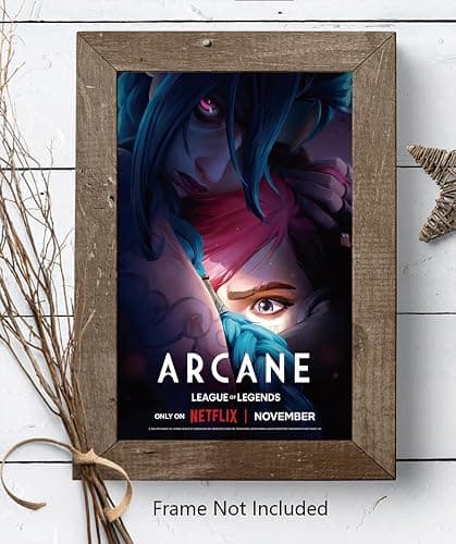Jefuzh Anime Cartoon Arcane: League of Legends Season 2 TV Series Poster #1 - Matte Poster Frameless Gift 11 x 17 inch(28cm x 43cm),Noframe thumbnail 4