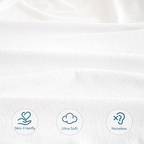 Full Size Mattress Protector Waterproof Mattress Topper Pad Cover Fitted Bed Sheets Full up -14'' Terry Super Soft & Breathable & Noiseless Mattress Protector Machine Washable thumbnail 3