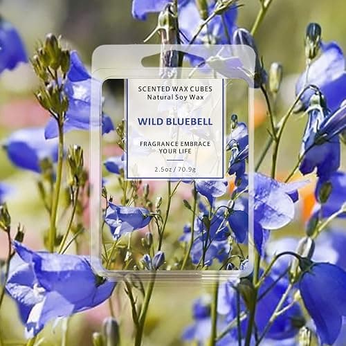 SCENTORINI Wax Melts - Soy Wax Cubes for Summer & Christmas Decor, 4 x 2.5 oz, Grapefruit, Cherry Blossoms, Wild Bluebell, Plumeria thumbnail 3