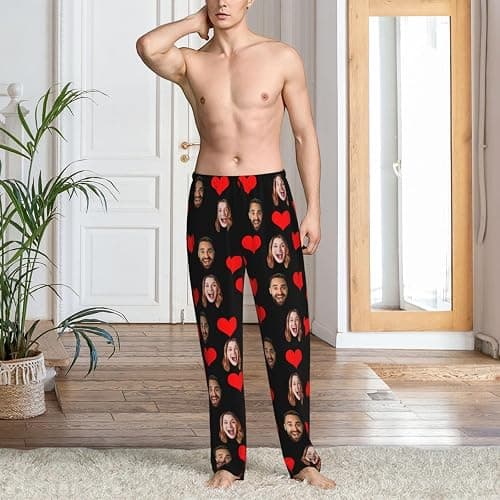 Personalized Pajamas With Face Photo for Men - Custom Funny PJ Pants - Unique Gifts thumbnail 7