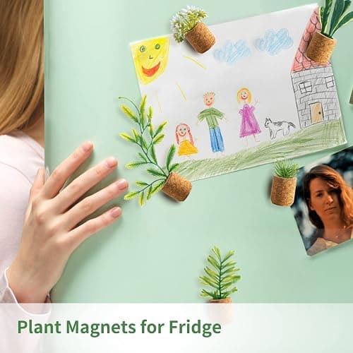 Joyibay Plant Fridge Magnets Mini Succulent Magnets Artificial Plants Refrigerator Magnets Potted Succulent Plants Magnet Stickers Cute for Magnet Boards Fridge Home Office Decor thumbnail 4