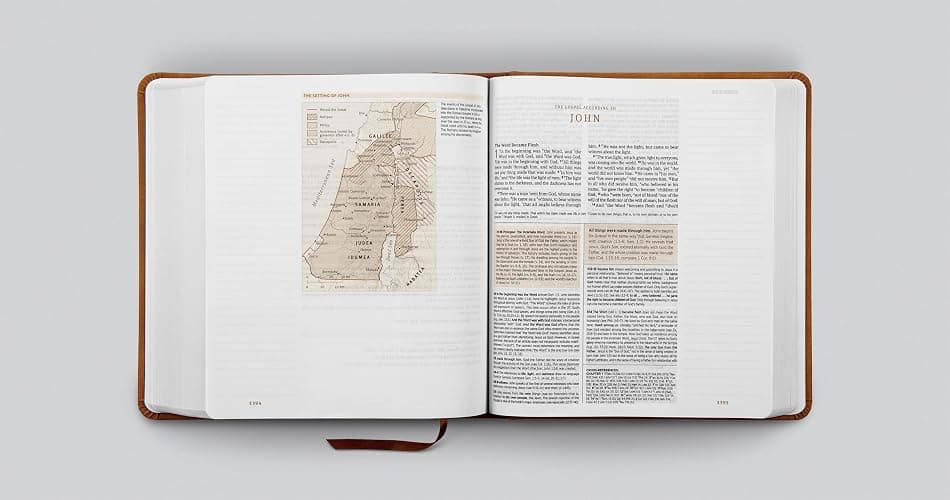ESV Journaling Study Bible (TruTone over Board, Nubuck Caramel): Holy Bible, English Standard Version thumbnail 3