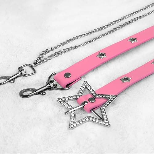 EpicCos Y2K Aesthetic Colorful Faux Leather Belt, Adjustable Star Decor Dopamine Waist Belt Street Style for Female thumbnail 6
