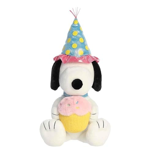 Aurora® Adorable Peanuts® Birthday Snoopy™ Stuffed Animal - Officially Licensed Toys for All Snoopy Fans - Nostalgic Gift for Adults and Birthday Celebrations - 16 Inches thumbnail 2