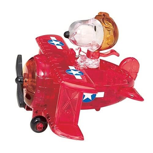 BePuzzled, Peanuts Snoopy Flying Ace Original 3D Crystal Puzzle, Perfect for Puzzlers Ages 12 and Up, Challenging to Complete and Beautiful to Display, Collect Them All thumbnail 4
