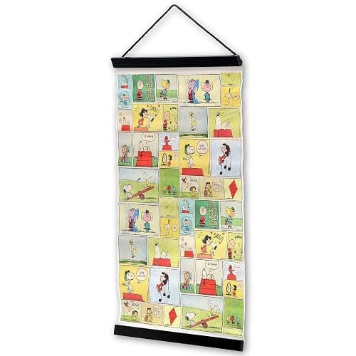 Peanuts Comic Strip Hanging Canvas Banner - Vintage Peanuts Wall Decor for Home or Office thumbnail 3